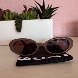 Quay Australia Brown Oval Sunglasses